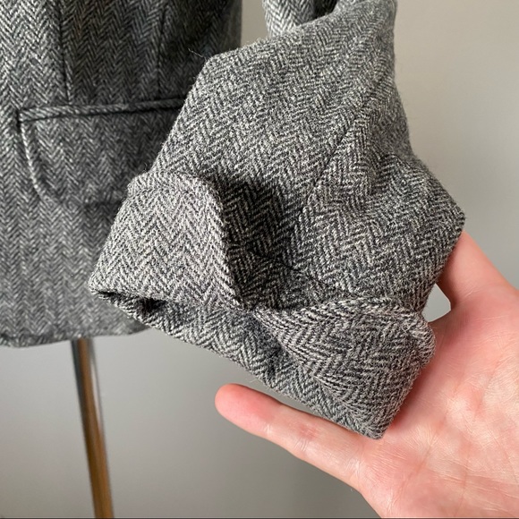 J Crew Wool Herringbone Blazer Jacket Fall - Picture 5 of 9